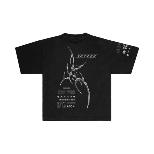 Y2K CHROME OVERSIZED TEE