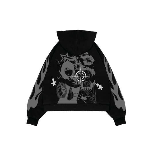 DEATH KISS OVERSIZED HOODIE