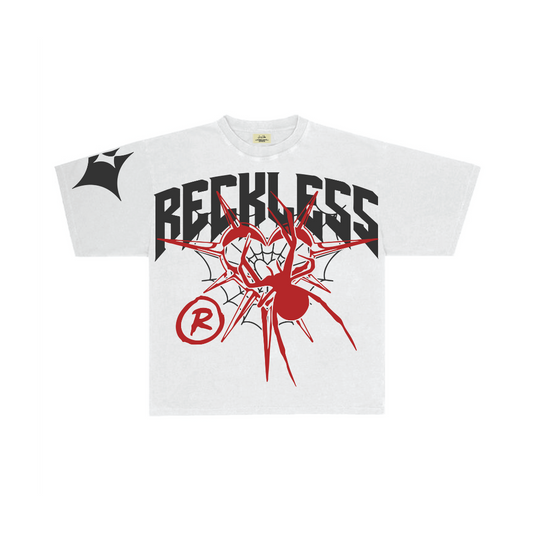 RECKLESS OVERSIZED TEE (WHITE)