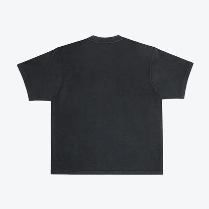 BLACK BOXY FIT TEE