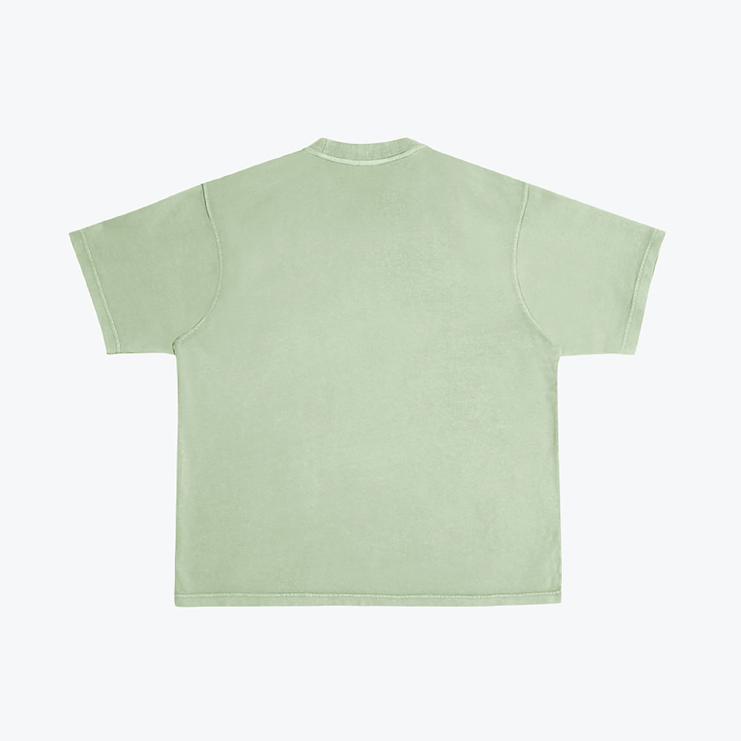 OLIVE GREEN BOXY FIT TEE