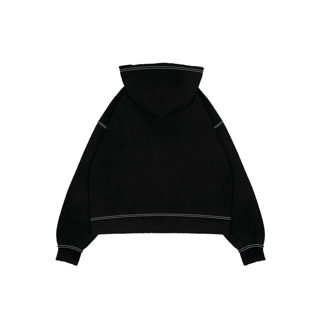 CONTRAST SEAM OVERSIZED HOODIE